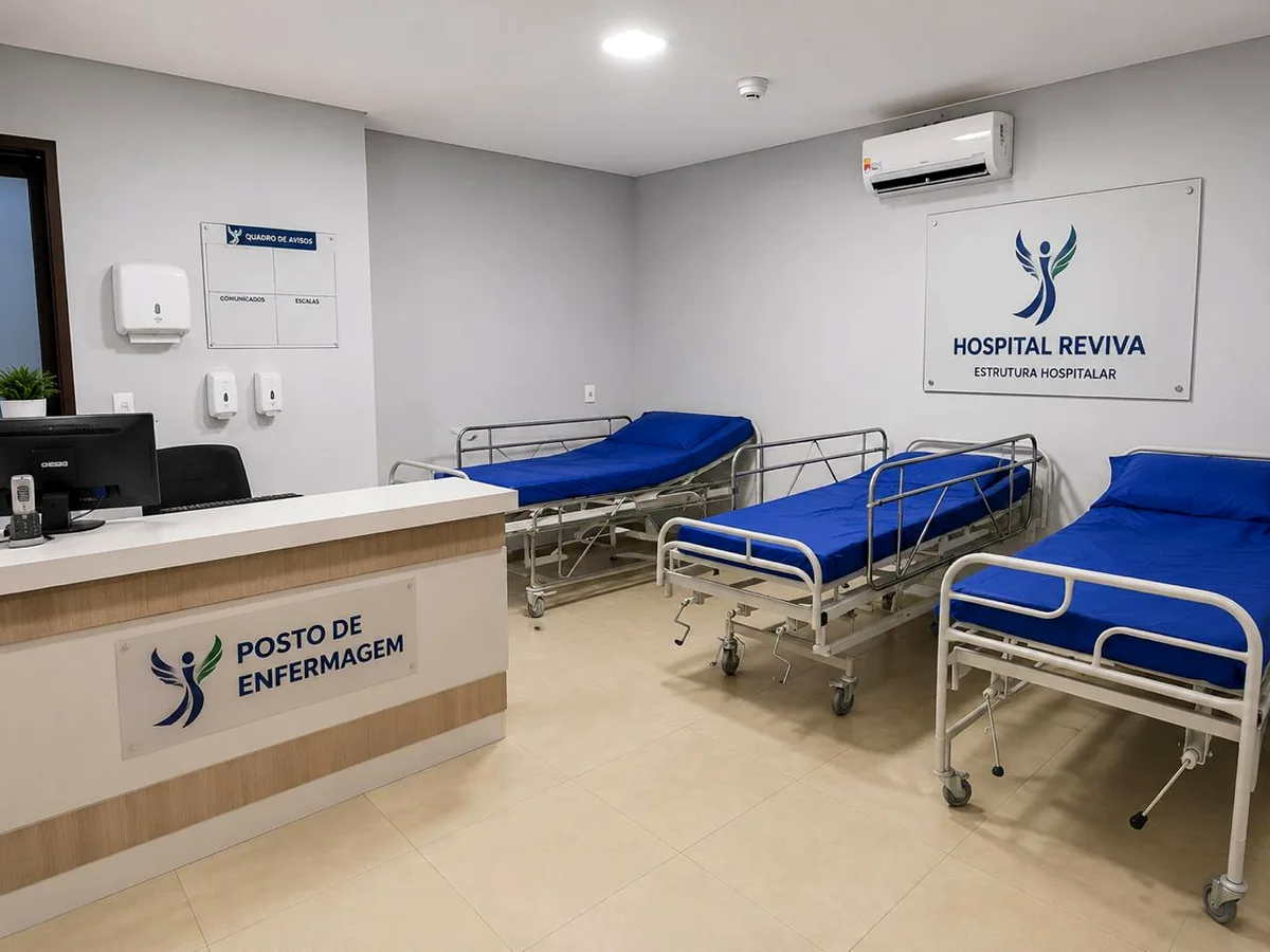 Posto de enfermagem do Hospital Reviva